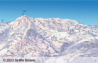 Pistenplan Bödele-Schwarzenberg