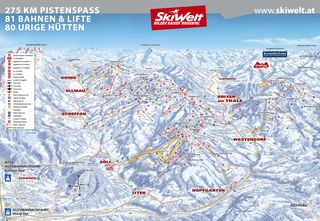 Pisteplan SkiWelt Wilder Kaiser - Brixental